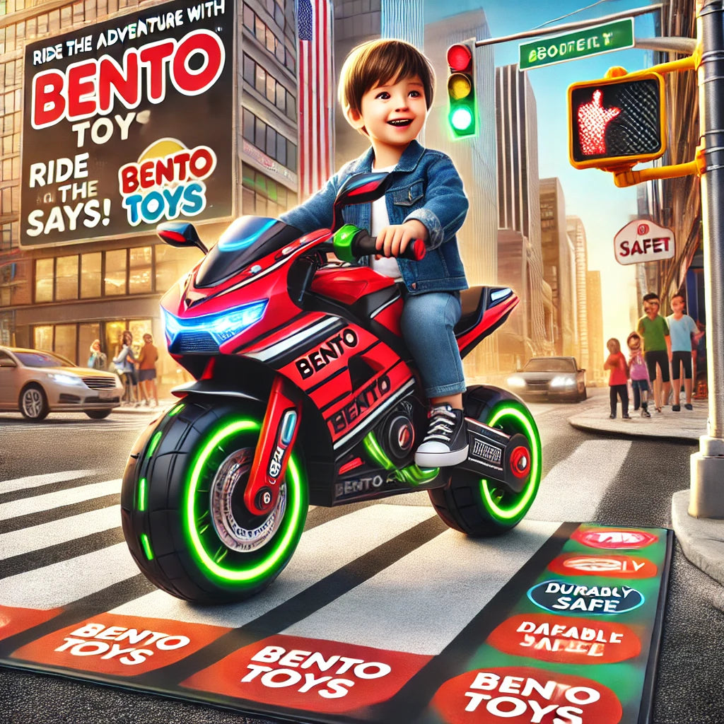 Battery Operated Electric Bike for Kids Ride on - With Bluetooth Recharable Toy Kids Bike